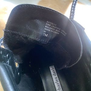 Charles David black winter boots